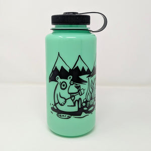 Bears Roasting Marshmallows - Nalgene bottle