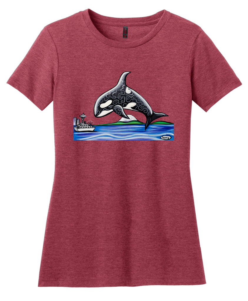 Orca Seattle Feminine Cut T-Shirt