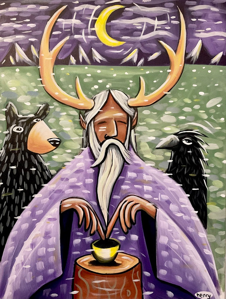 Elk Man Canvas Print