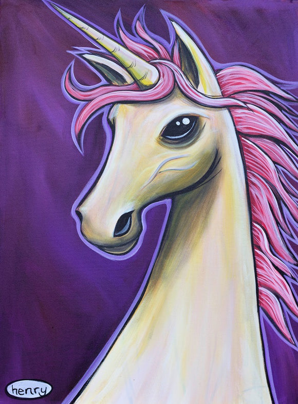 Fancy Unicorn Canvas Print