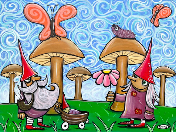 Gnome Family Canvas Print