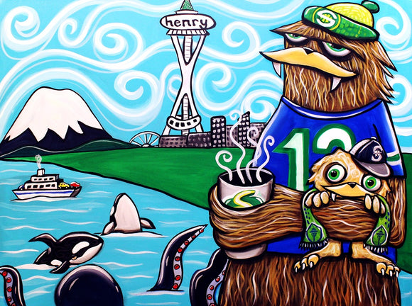 Seattle Sports Teams Canvas Print