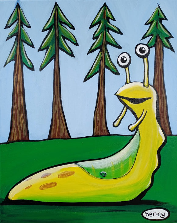 Slug in the Woods Canvas Print