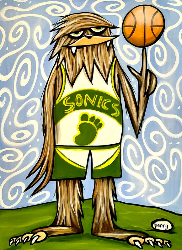 Sonic Sasquatch Canvas Print