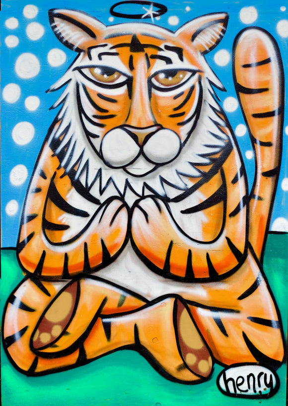 Tiger Meditation Canvas Print