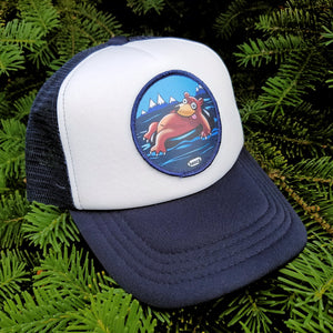 Bear in a Tube Navy/White Little Henry Trucker Hat