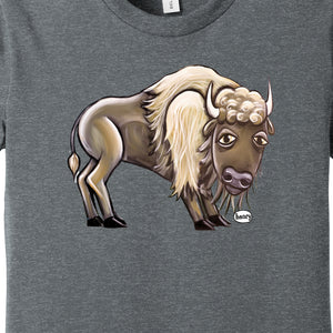 Buffalo Heathered Light Gray Youth T-Shirt