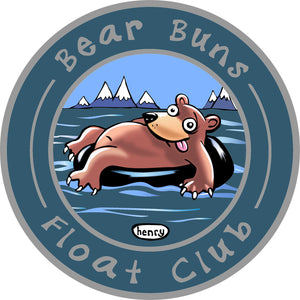 Bear Buns Float Club Sticker