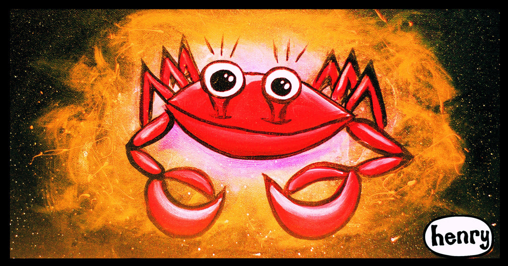 Happy Crab Sticker