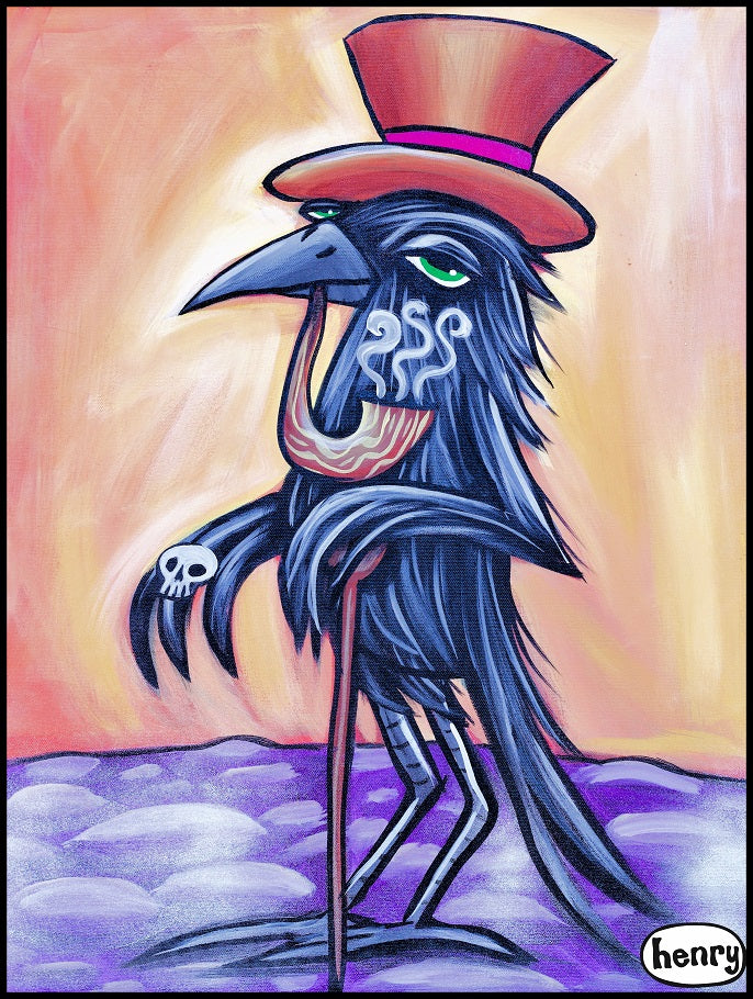 Dapper Raven Sticker