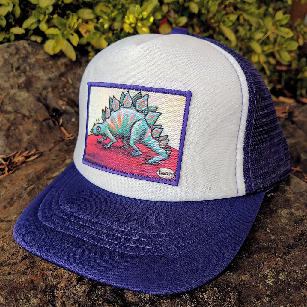 Henrystegosaurus Purple/White Little Henry Trucker Hat