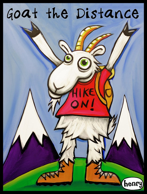 Goat The Distance Hiking Sticker