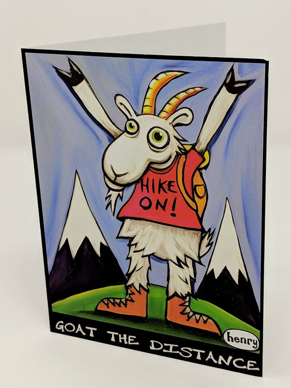 Goat the Distance Note Card