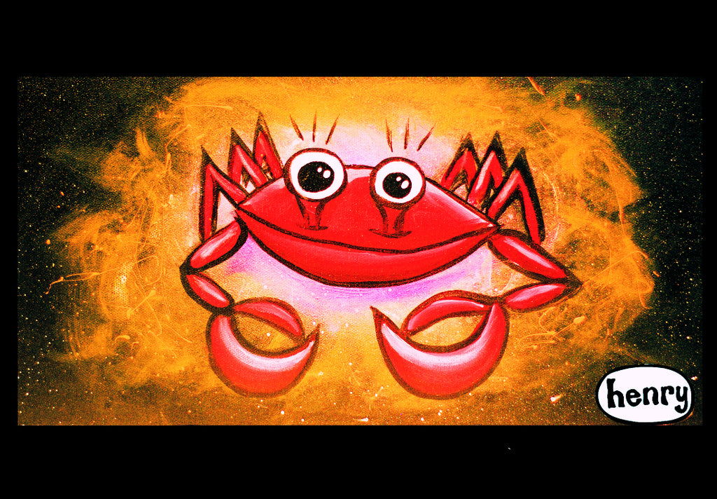 Happy Crab Magnet