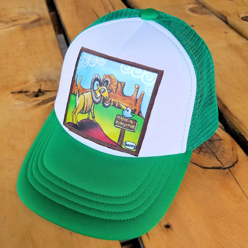 Magic is Everywhere Kelly/white Little Henry Trucker Hat