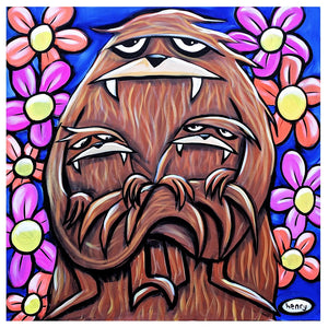 Momma Sasquatch Paper Print