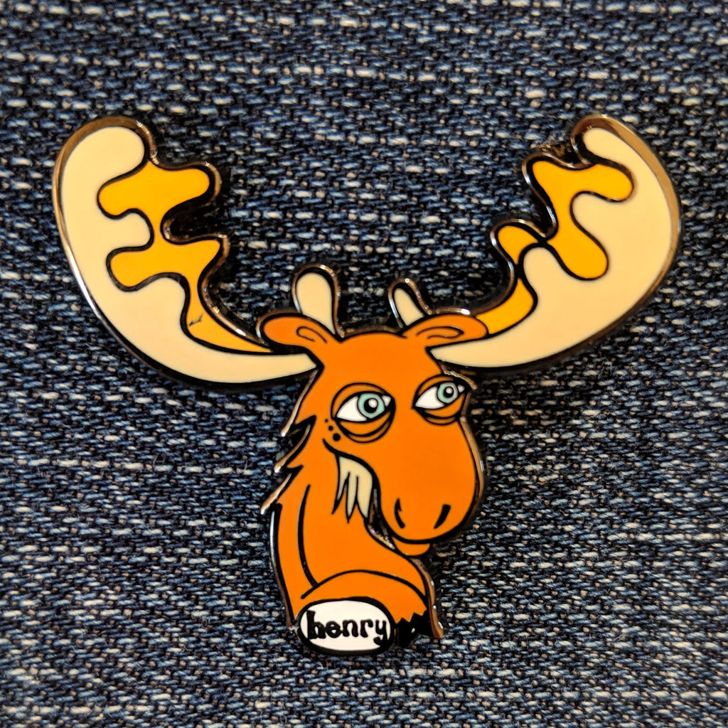 Moose Enamel Pin