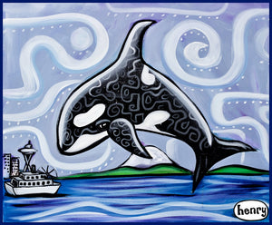 Orca Seattle Sticker