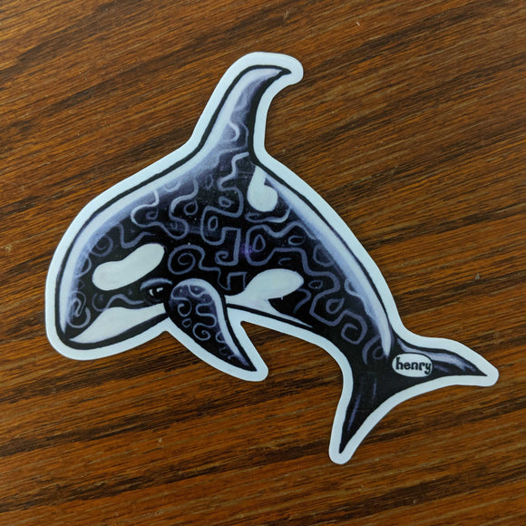 Orca Cutout Sticker