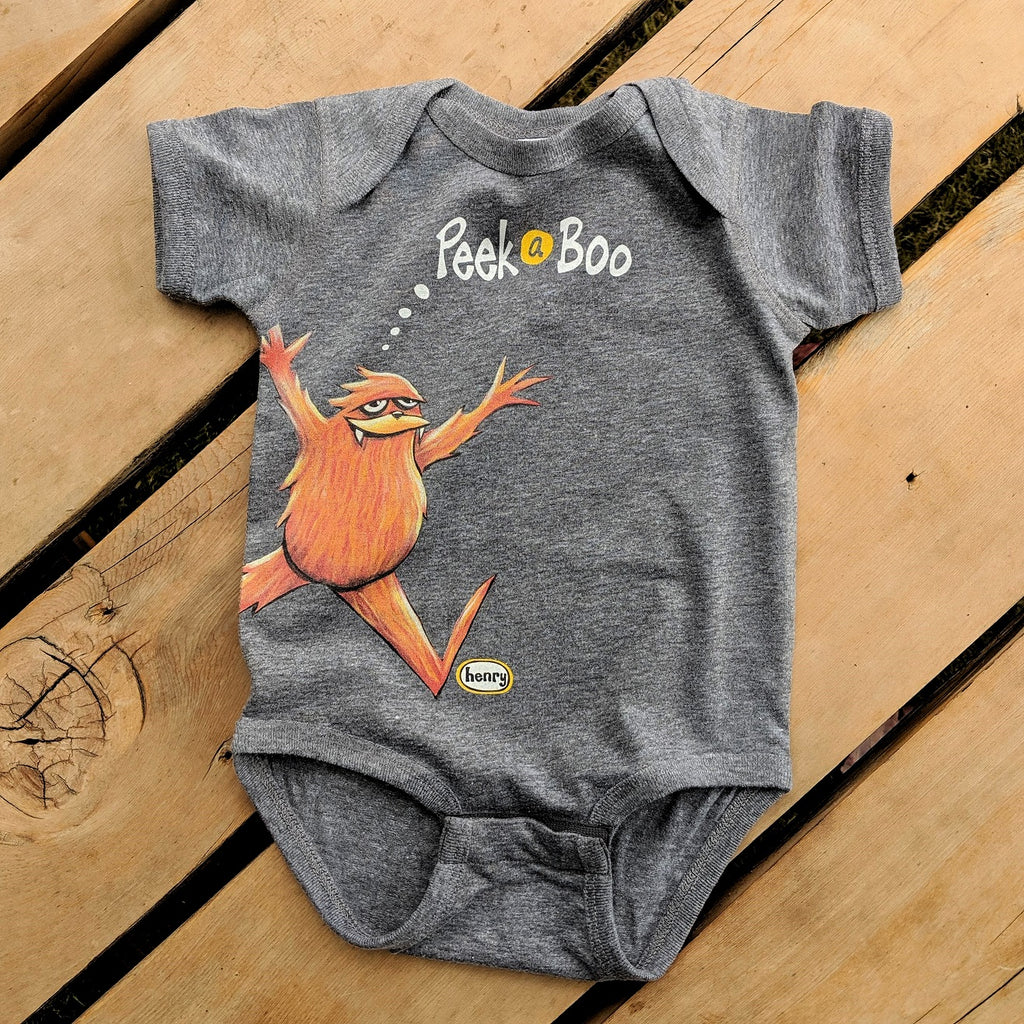 Onesie - Sasquatch Gray Peek-a-Boo