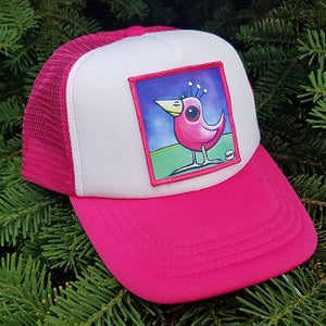 Pink Bird Magenta/White Little Henry Trucker Hat