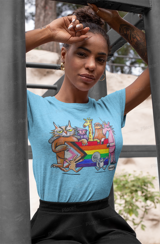 Pride Heathered Blue Unisex T-Shirt