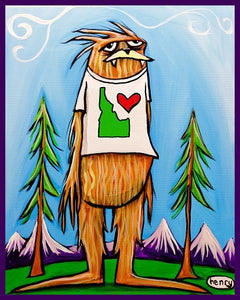 Sasquatch is big in Idaho Sticker