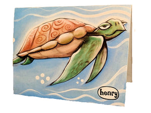 Sea Turtle Note Card