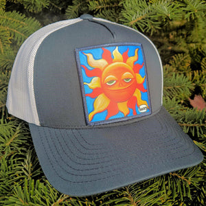 Smiling Sun Navy/Whtie Trucker Hat