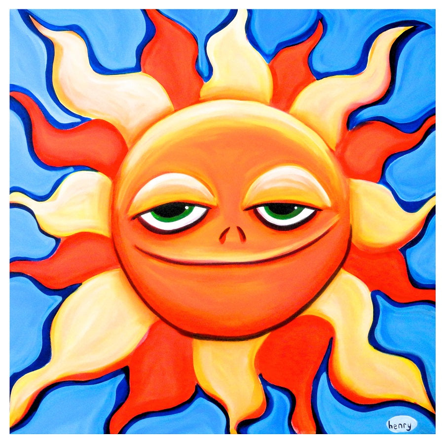 Smiling Sun Paper Print