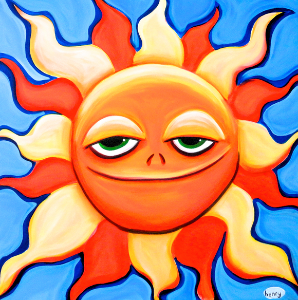 Smiling Sun Canvas Print