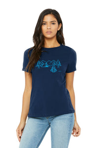 Tent in Mountains Feminine Cut T-Shirt