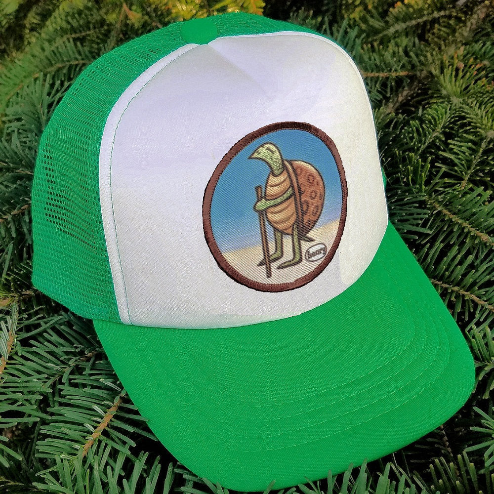 Turtle Hiking Kelly/White Little Henry Trucker Hat