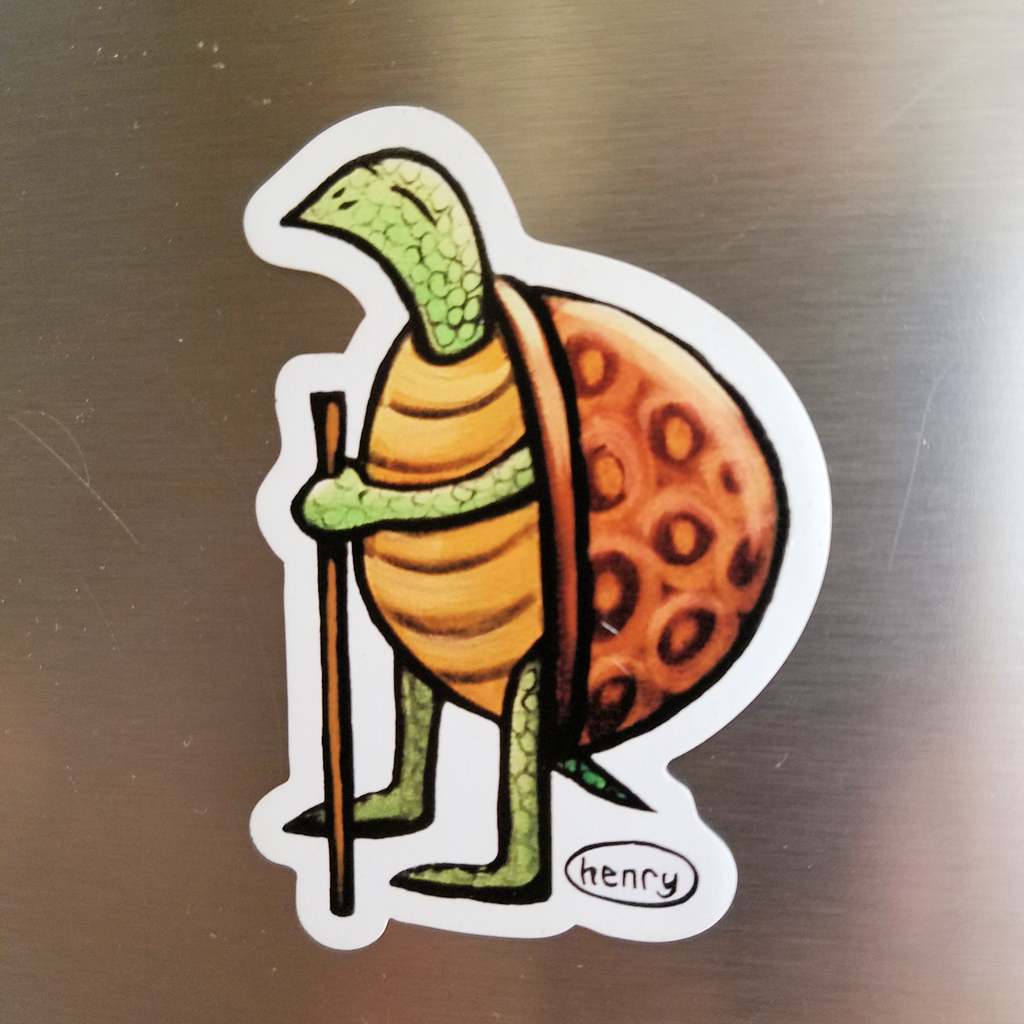 Turtle Hiking Magnet