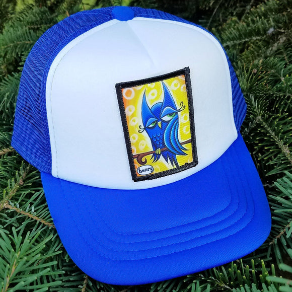 Winky Owl Royal/White Little Henry Trucker Hat