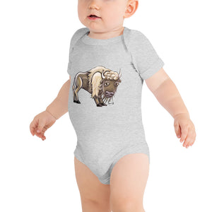 Onesie - Buffalo on Heathered Light Gray