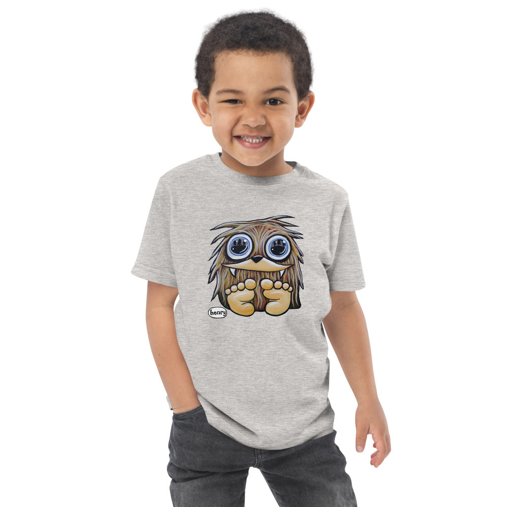 Baby Sasquatch Toddler Heathered Light Gray T-Shirt