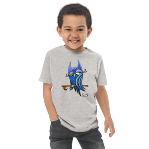 Winky Owl Heathered Light Gray Toddler T-Shirt