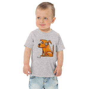 Doggie Heathered Light Gray Toddler T-Shirt