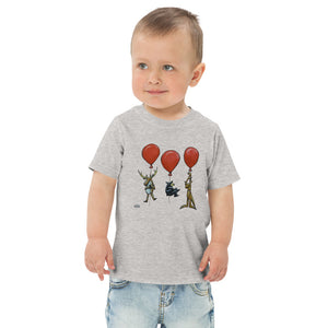 Balloon Party Toddler Heathered Light Gray T-Shirt