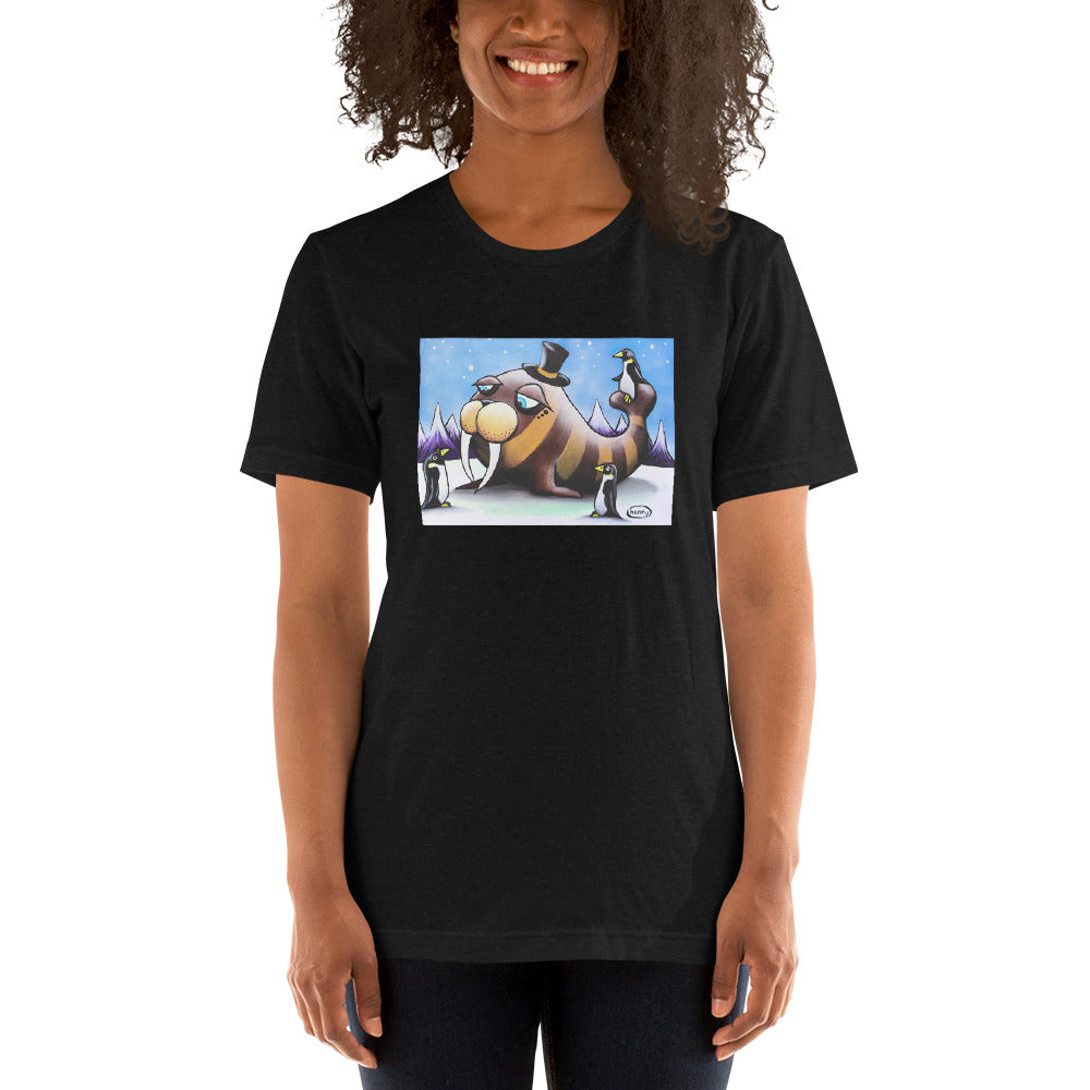 Walrus and Penguins Full Art Unisex T-Shirt