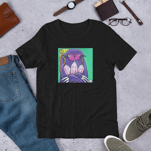 Sloth Hugging Crystals Full Art Unisex T-Shirt